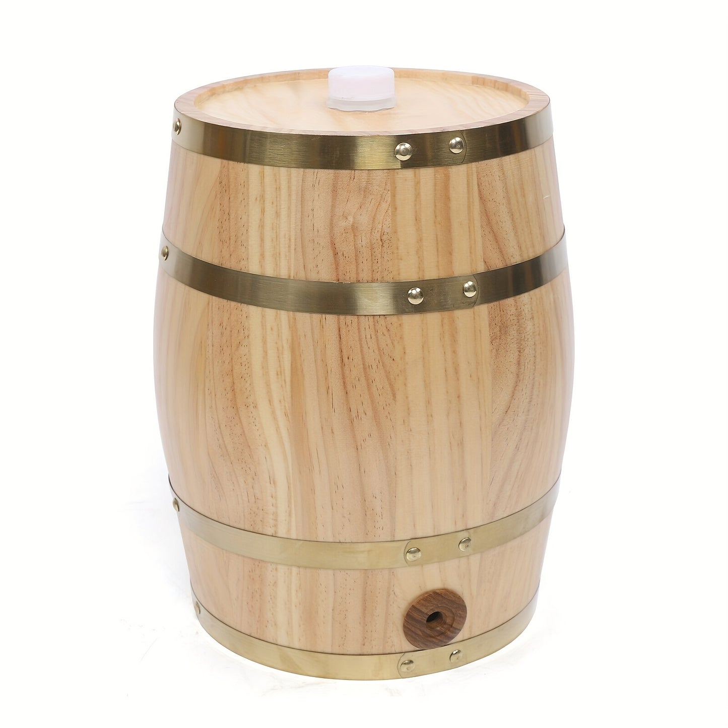 Vertical Wooden Wine Barrel, Pine Wine Barrel 2.64gal, High-Quality, Sturdy, And Durable, Used In Homes, Hotels, Companies, Bars, Kitchens, Tea Rooms, Cabinets, And Restaurants