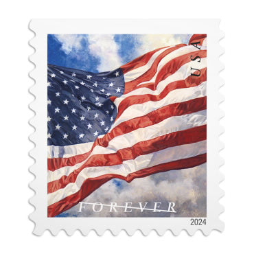 2024 U.S Flag Forever Stamps Booklet 500pcs