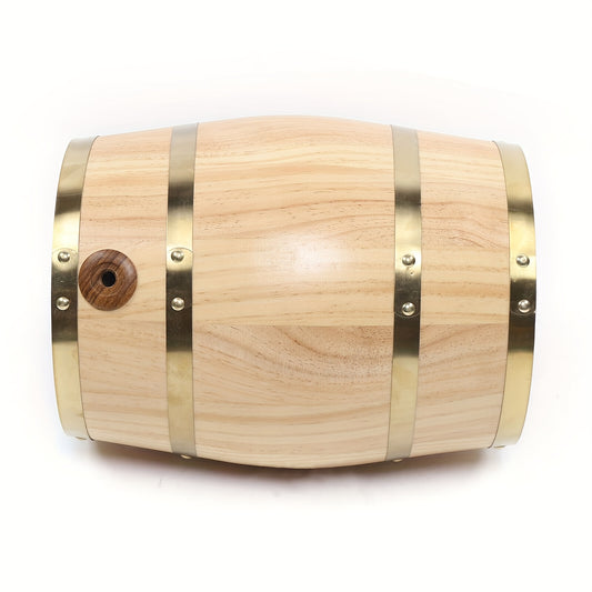Vertical Wooden Wine Barrel, Pine Wine Barrel 2.64gal, High-Quality, Sturdy, And Durable, Used In Homes, Hotels, Companies, Bars, Kitchens, Tea Rooms, Cabinets, And Restaurants